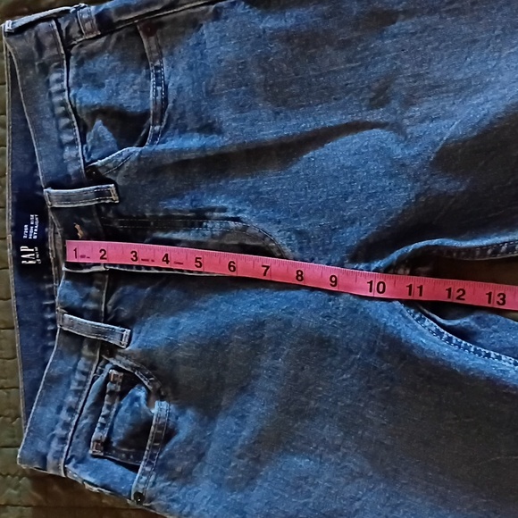 Gap high rise straight leg blue jeans, size 2 - Picture 6 of 6